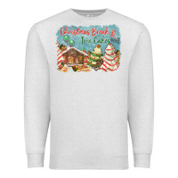 Oatmeal Heather christmas break and tree cakes Premium Sweatshirt - FaDigitalArtStudio