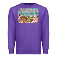 Purple christmas break and tree cakes Premium Sweatshirt - FaDigitalArtStudio