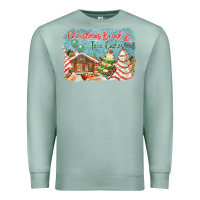 Seafoam christmas break and tree cakes Premium Sweatshirt - FaDigitalArtStudio
