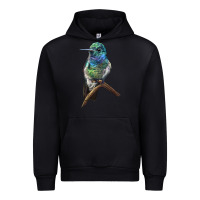 Foreset Green Ruby Throcuted Hummingbird Urban Hoodie - LillyAllenDesigns