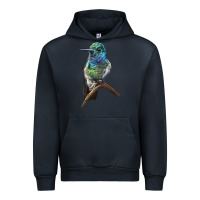 Navy Ruby Throcuted Hummingbird Urban Hoodie - LillyAllenDesigns