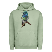 Ruby Throcuted Hummingbird Urban Hoodie | Teevron