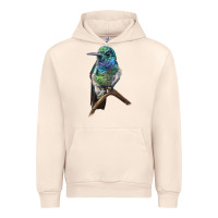 Sandshell Ruby Throcuted Hummingbird Urban Hoodie - LillyAllenDesigns