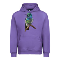 Tulip Ruby Throcuted Hummingbird Urban Hoodie - LillyAllenDesigns