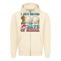 Sandshell i just served 100 days of school volleyball Zipper Hoodie - Zillion Design Studio