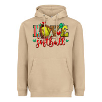 Love Softball Heavyweight Hoodie | Teevron