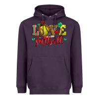 Plum love softball Heavyweight Hoodie - Zillion Design Studio