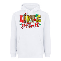 White love softball Heavyweight Hoodie - Zillion Design Studio