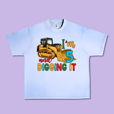 I'm 5 And Digging It Urban Heavy Tee Designed By Artiststas