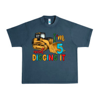 Midnight Navy i'm 5 and digging it Urban Heavy Tee - Artiststas