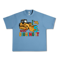 Pebble Blue i'm 5 and digging it Urban Heavy Tee - Artiststas