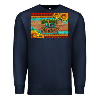 Navy sweet and sassy juneteenth skinny metal can holder Premium Sweatshirt - HRA Design Shop