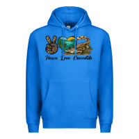 True Royal Peace Love Crocodile Premium Hoodie - LillyAllenDesigns