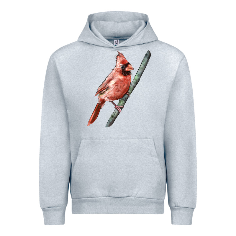 Northern Cardinal Bird Urban Hoodie by LillyAllenDesigns | Teevron