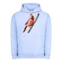 Pigment Grape Ice Northern Cardinal Bird Urban Hoodie - LillyAllenDesigns