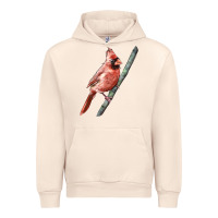 Sandshell Northern Cardinal Bird Urban Hoodie - LillyAllenDesigns