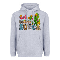Heather Grey not today succa Heavyweight Hoodie - Zillion Design Studio