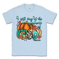 Dusty Blue I will sing of the goodness of God Psalm 89:1 Classic Tee - RanaPortraitStore
