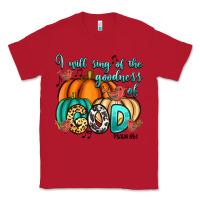 Red I will sing of the goodness of God Psalm 89:1 Classic Tee - RanaPortraitStore