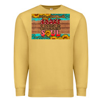 Antique Gold sassy little soul  skinny metal can holder Premium Sweatshirt - HRA Design Shop