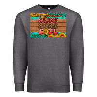Charcoal Heather sassy little soul  skinny metal can holder Premium Sweatshirt - HRA Design Shop