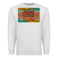 Oatmeal Heather sassy little soul  skinny metal can holder Premium Sweatshirt - HRA Design Shop