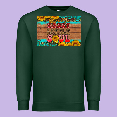 Sassy Little Soul  Skinny Metal Can Holder Premium Sweatshirt Designed By Hra Design Shop