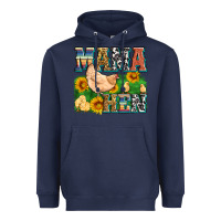 Navy mama hen Heavyweight Hoodie - Zillion Design Studio