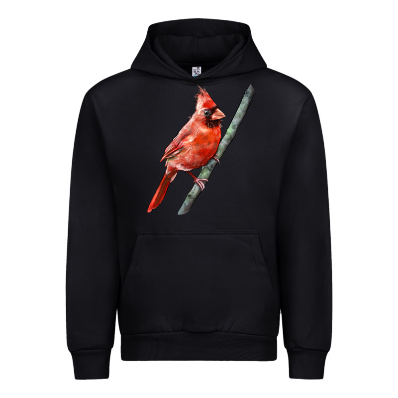 Northern Cardinal Bird Urban Hoodie by LillyAllenDesigns | Teevron