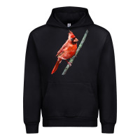 Foreset Green Northern Cardinal Bird Urban Hoodie - LillyAllenDesigns