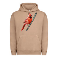 Pigment Burro Northern Cardinal Bird Urban Hoodie - LillyAllenDesigns