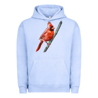 Pigment Grape Ice Northern Cardinal Bird Urban Hoodie - LillyAllenDesigns