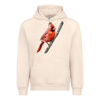 Sandshell Northern Cardinal Bird Urban Hoodie - LillyAllenDesigns