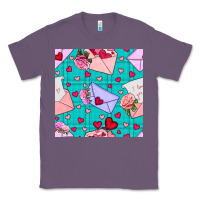 Lavender valentines day love letter and envelope Classic Tee - BundleAndBundleShop