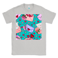 Moon Dust valentines day love letter and envelope Classic Tee - BundleAndBundleShop