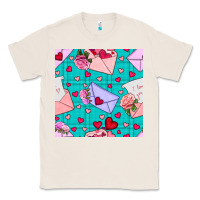 Natural valentines day love letter and envelope Classic Tee - BundleAndBundleShop