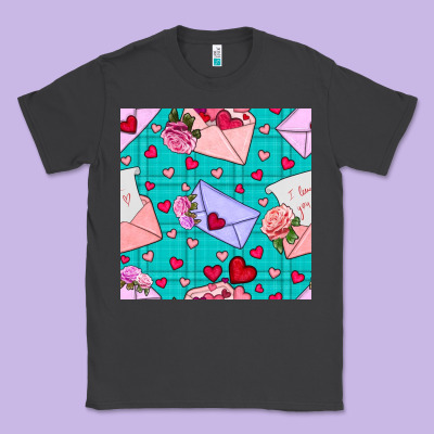 Valentines Day Love Letter And Envelope Classic Tee Designed By Bundleandbundleshop
