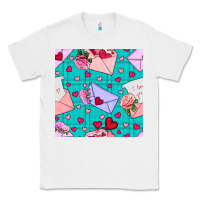 White valentines day love letter and envelope Classic Tee - BundleAndBundleShop