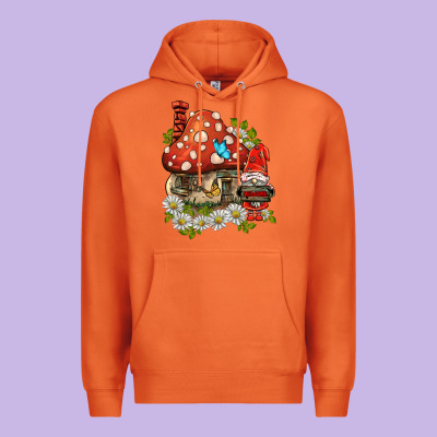 Welcome Gnome Ladybug Premium Hoodie Designed By Barkaloodesign