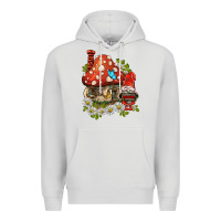 Dove Grey welcome gnome ladybug Premium Hoodie - BarkalooDesign