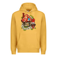 Mustard welcome gnome ladybug Premium Hoodie - BarkalooDesign