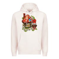 Pale Pink welcome gnome ladybug Premium Hoodie - BarkalooDesign