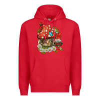 Red welcome gnome ladybug Premium Hoodie - BarkalooDesign