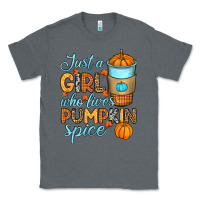 Charcoal Heather Just a girl who loves pumpkin spice Classic Tee - RanaPortraitStore