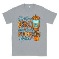 Heather Grey Just a girl who loves pumpkin spice Classic Tee - RanaPortraitStore