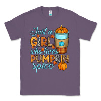 Lavender Just a girl who loves pumpkin spice Classic Tee - RanaPortraitStore