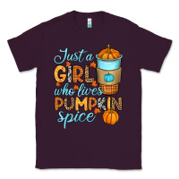 Plum Just a girl who loves pumpkin spice Classic Tee - RanaPortraitStore