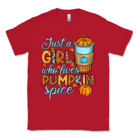 Red Just a girl who loves pumpkin spice Classic Tee - RanaPortraitStore