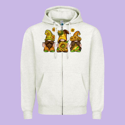Zipper Hoodie sunflower gnomies