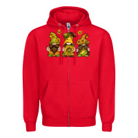 Red sunflower gnomies Zipper Hoodie - texasbilliewilder